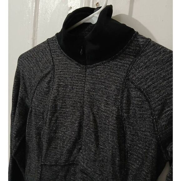 Lululemon women size 4 RUNDERFUL1/2 zip base runner longsleeve top running gray - Picture 4 of 7